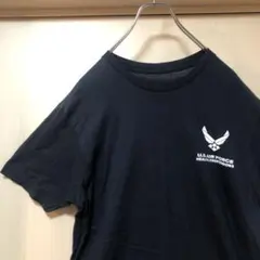 【美品】U.S.AIR FORCE 半袖T バックプリント　ロゴマーク　デカロゴ