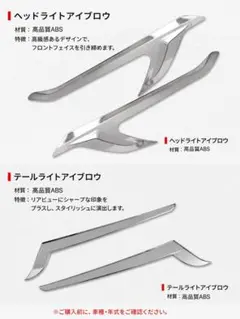 アルファード30系サイドガーニッシュ左右セットメッキ バックドア 