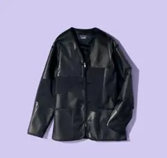 95AW COMME des GARÇONS HOMME 袖レザー ブルゾン 95AW COMME des GARÇONS HOMME 袖レザー ブルゾン 95AW COMME