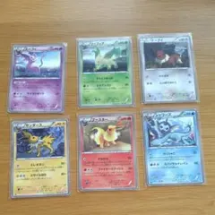 ポケモンカード ☆エーフィ☆リーフィア☆サンダース ☆ブースター☆シャワーズ☆