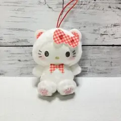 ハローキティ☘️チェックベアちょいデカマスコット　Ｂ　キャラクターグッズのサムネイル
