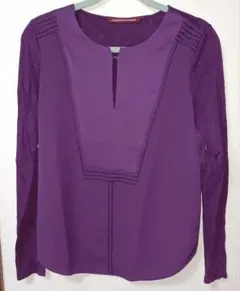 COMPTOIR DES COTONNIERS パープル長袖ブラウス Mのサムネイル