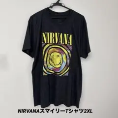 格安 NIRVANA ニルバーナ Y2K ヴィンテージ スマイルTシャツ XL ニルヴァーナ スマイルマークtシャツ ニルバーナ tシャツ Nirvana