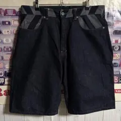 希少00s HECTICリフレクターバギーデニムショーツショートハーフパンツ裏原のサムネイル