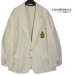☆Polo by Ralph Lauren 90s 段返り コットン 白ブレザー