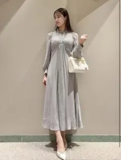 【新品】snidel フロントツイストワンピース　オリーブカラー