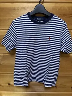 Polo Ralph Lauren ネイビー/ホワイトストライプ Tシャツ