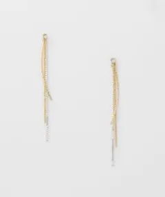 agete K10 SV コンビ ピアスチャーム