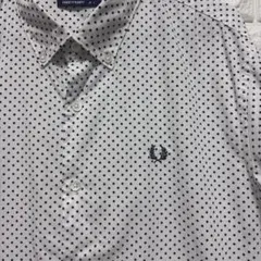 Fred Perry ドット柄 長袖シャツ　ボタンダウン