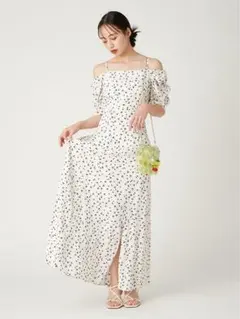 FRAY I.D♡ 定価2.5万　フルーツプリント2wayオフショルワンピース