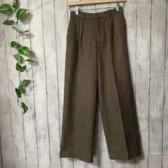 【apart by lowrys アパートバイローリーズ】ワイド　パンツ　茶系