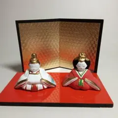 伝統的 雛人形 陶器製 ミニサイズ