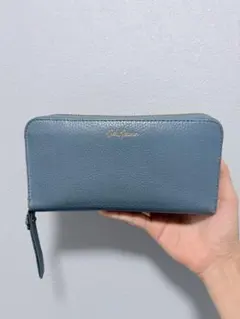 Cath Kidston 長財布 ラウンドファスナー ブルーのサムネイル