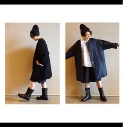 ▼24AW✨極美品✨relume レリューム リバーシブルノーカラーロングコート リバーシブルロングコート | ジャーナルスタンダード レリューム