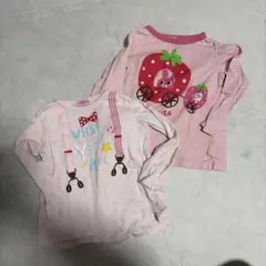 Hot Biscuits 長袖カットソー 110cm ピンク