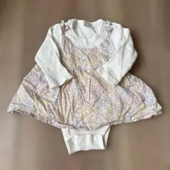 petit main 花柄ロンパース 70