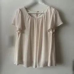半袖 ブラウス ピンクベージュ natural beauty basic