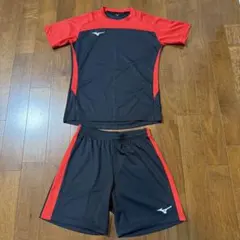 Mizuno サッカーウェアセット Mサイズ 赤黒 極美品