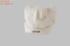 SHEIN/SETIROM☆暖か帽子・ねこ耳デザイン・ファー＆フリース/ホワイト