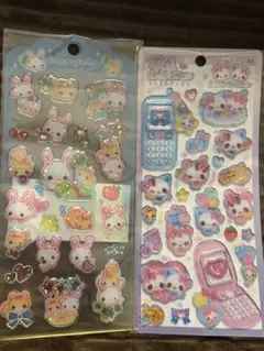 ふわふわらびちゃんとマジカルみゆちゃんのハッピーフォンの2枚セット