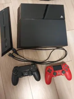 PlayStation 4 本体 黒赤コントローラー付き