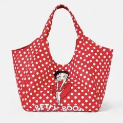 Betty Boop トートバッグ 水玉 レッドのサムネイル
