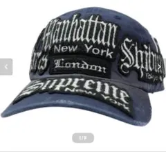 Supreme City Patches 6-Panel Navy ネイビー