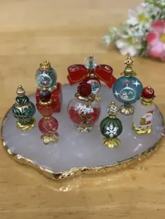 ビーズ香水瓶　クリスマス2025V　※ビッグツリー付けられます