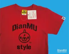 DianMU ディアンちゃん イラスト Tシャツ レッド アウトレット XS