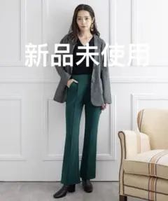 clearストレッチピンタックフレアパンツ