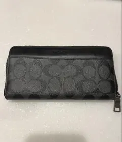 メンズ COACH ブラック 長財布