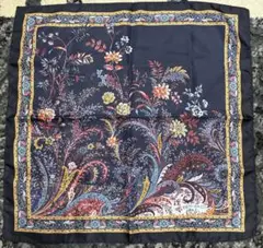 【美品】ETRO エトロ　ミニスカーフ シルク100% 43 x 43cm