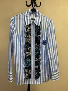 PRADA 長袖シャツ 青と白のストライプのサムネイル