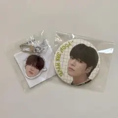 TREASURE ジェヒョク 顔アクキー 缶バッジ 喜怒哀楽 カプセルトイ