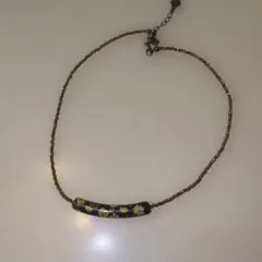 花模様のビーズチョーカー　ROPE'