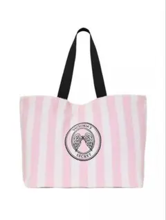 Victoria's Secret トートバッグ 大容量 ピンクストライプ