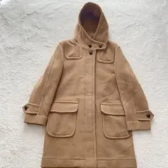 美品✨インバーティア　ダッフルコート　ヘリンボーン　ベージュ　比翼　M相当