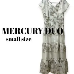 【新品未使用】MERCURY DUO カラーエンブロイダリーロングワンピース