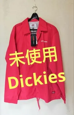 未使用　メンズ　Dickies ナイロンジャケット 赤　ハーフコート