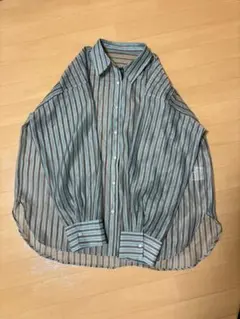 シアーオーバーストライプシャツ