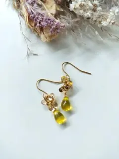 本日限定SALE♡チェコseries＊レモンイエロー×サバンナトパーズ