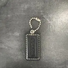 【COACH】Old Coach Hangtag Charm Black