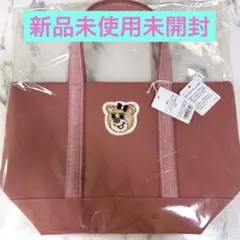 FEILER オールドテディガール ワッペントートバッグ ピンク Lサイズ