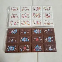 サンリオキャラクターズ 　ちょこぶろっくしーる 　ポチャッコ　ハンギョドン