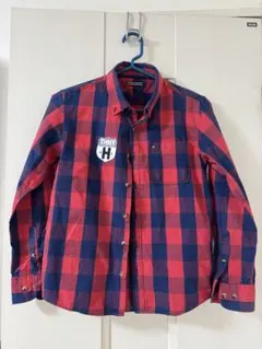 TOMMY HILFIGER チェック柄長袖シャツ 152