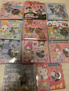 おはじきシール　キャラクターシール 11枚セット キラキラ