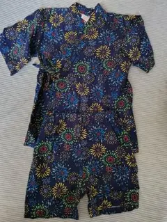 size120　花火柄　甚平