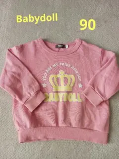 Babydoll　トレーナー　90　ピンク色