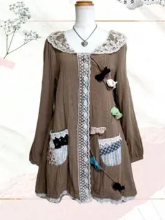 フェアリーグランジ y2k 森ガール ウィッシュコア リボン レース ワンピ