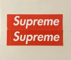 防水ステッカー Supreme シュプリーム2枚　縦5.8cm横19cm